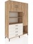 Hyperion Dolap 8 Raflı 4 Çekmeceli 3 Kapaklı 132X44X195 Çam-Çam/aytaşı 2