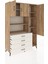 Hyperion Dolap 8 Raflı 4 Çekmeceli 3 Kapaklı 132X44X195 Çam-Çam/aytaşı 5
