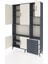 Arges Dolap 9 Raflı 3 Çekmeceli 5 Kapaklı 132X30X195 Antrasit-Aytaşı/antrasit 3