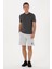 Erkek Gri Melanj Şort (Örme) 50319997-VR086 3
