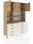 Hyperion Dolap 8 Raflı 8 Çekmeceli 3 Kapaklı 132X44X195 Çam-Çam/aytaşı 5