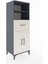 Hyperion Dolap 3 Raflı Tek Çekmeceli 2 Kapaklı 60X44X163 Antrasit-Aytaşı 2