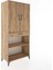 Hyperion Dolap 4 Raflı Tek Çekmeceli 2 Kapaklı 88X44X195 Çam-Çam 2