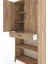 Hyperion Dolap 4 Raflı Tek Çekmeceli 2 Kapaklı 88X44X195 Çam-Çam 5