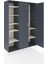 Hyperion Dolap 7 Raflı 2 Kapaklı Tek Askılı 132X44X195 Antrasit-Antrasit/aytaşı 5