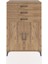 Hyperion Dolap Tek Raflı 3 Çekmeceli 2 Kapaklı 88X44X134 Çam-Çam 1