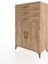 Hyperion Dolap Tek Raflı 3 Çekmeceli 2 Kapaklı 88X44X134 Çam-Çam 3