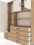 Arges Dolap 8 Raflı 6 Çekmeceli 3 Kapaklı 132X30X195 Çam-Aytaşı/çam 4