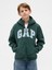 Erkek Çocuk Koyu Yeşil Vintagesoft Gap Logo Fermuarlı Sweatshirt 1