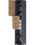 Hyperion Dolap 4 Raflı 3 Çekmeceli Tek Kapaklı 44X44X243 Antrasit-Çam 5