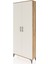 Arges Dolap 2 Raflı 2 Kapaklı Tek Askılı 88X30X221 Çam-Aytaşı 3