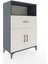 Hyperion Dolap 2 Raflı Tek Çekmeceli 2 Kapaklı 88X44X134 Antrasit-Aytaşı 2