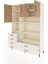 Hyperion Dolap 9 Raflı 6 Çekmeceli 3 Kapaklı 132X44X195 Aytaşı-Çam/aytaşı 3