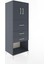 Hyperion Dolap 2 Raflı 3 Çekmeceli 2 Kapaklı 60X44X163 Antrasit-Antrasit 2