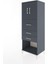 Hyperion Dolap 2 Raflı 3 Çekmeceli 2 Kapaklı 60X44X163 Antrasit-Antrasit 3