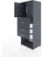 Hyperion Dolap 2 Raflı 3 Çekmeceli 2 Kapaklı 60X44X163 Antrasit-Antrasit 4