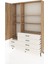 Arges Dolap 7 Raflı 6 Çekmeceli Tek Kapaklı 132X30X195 Çam-Çam/aytaşı 3