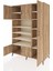 Kronos Dolap 11 Raflı 5 Kapaklı 132X59X195 Çam-Çam/aytaşı 3