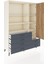 Hyperion Dolap 7 Raflı 6 Çekmeceli Tek Kapaklı 132X44X195 Aytaşı-Çam/antrasit 5
