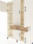 Arges Dolap 8 Raflı Tek Çekmeceli 5 Kapaklı 132X30X195 Aytaşı-Aytaşı/çam 4