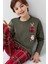 Garson Erkek Çocuk Aile %100 Pamuk 4 Mevsim New Year Uzun Kollu Pijama Takım 5