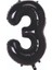 Rakam Folyo Balon-Siyah Renk- 76 cm (Paket Içerisinde 1 Adet Folyo Balon Gönderilmektedir) 3