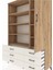 Hyperion Dolap 8 Raflı 6 Çekmeceli Tek Kapaklı 132X44X195 Çam-Çam/aytaşı 4
