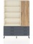 Arges Dolap 8 Raflı 6 Çekmeceli Tek Kapaklı 132X30X195 Aytaşı-Çam/antrasit 1