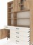 Arges Dolap 9 Raflı 5 Çekmeceli 3 Kapaklı 132X30X195 Çam-Çam/aytaşı 4