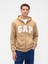 Erkek Krem Gap Logo Relaxed Fleece Fermuarlı Sweatshirt 1