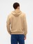 Erkek Krem Gap Logo Relaxed Fleece Fermuarlı Sweatshirt 3