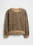 Kız Çocuk Kahverengi Vintage Soft Dolman Sweatshirt 4