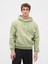 Erkek Açık Yeşil Heavyweight Oversized Logo Kapüşonlu Sweatshirt 1