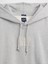 Erkek Gri Heavyweight Oversized Logo Kapüşonlu Sweatshirt 3