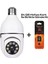 Gerçek 1080P Fhd Ampul Kamera 360° Panoramik Ev Güvenlik Kamerası + 64GB Hafıza Kart 1