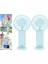 2 Adet Mini Fan,telefon Tutucu,portatif El Vantilatörü Mavi 9,3X19CM 1