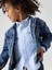Erkek Bebek Mavi Gap Sweatshirt Icon Denim Ceket 5