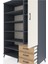 Kronos Dolap 9 Raflı 3 Çekmeceli Tek Kapaklı 132X59X195 Antrasit-Aytaşı/çam 4