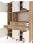 Hyperion Dolap 9 Raflı 3 Çekmeceli 6 Kapaklı 132X44X195 Çam-Aytaşı/çam 4