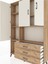 Arges Dolap 6 Raflı 3 Çekmeceli 3 Kapaklı 132X30X195 Çam-Aytaşı/çam 4