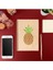 Ananas Tasarımlı Ahşap Kapaklı Defter 18 cm x 12 cm 48 Yaprak Not Defteri 2