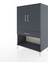 Hyperion Dolap 2 Raflı Tek Çekmeceli 2 Kapaklı 88X44X134 Antrasit-Antrasit 3