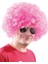 Açık Pembe Renk Kıvırcık Afro Bonus Peruk (5148) 1