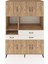 Kronos Dolap 9 Raflı 3 Çekmeceli 6 Kapaklı 132X59X195 Çam-Çam/aytaşı 1