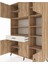 Hyperion Dolap 10 Raflı Tek Çekmeceli 6 Kapaklı 132X44X195 Çam-Çam/aytaşı 4