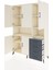 Hyperion Dolap 7 Raflı 4 Çekmeceli 5 Kapaklı 132X44X195 Aytaşı-Aytaşı/antrasit 3
