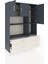 Hyperion Dolap 8 Raflı 5 Çekmeceli 3 Kapaklı 132X44X195 Antrasit-Antrasit/aytaşı 5