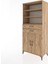 Hyperion Dolap 4 Raflı 2 Çekmeceli 2 Kapaklı 88X44X195 Çam-Çam 3