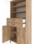 Hyperion Dolap 4 Raflı 2 Çekmeceli 2 Kapaklı 88X44X195 Çam-Çam 5
