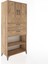 Hyperion Dolap 4 Raflı 2 Çekmeceli 2 Kapaklı 88X44X195 Çam-Çam 2